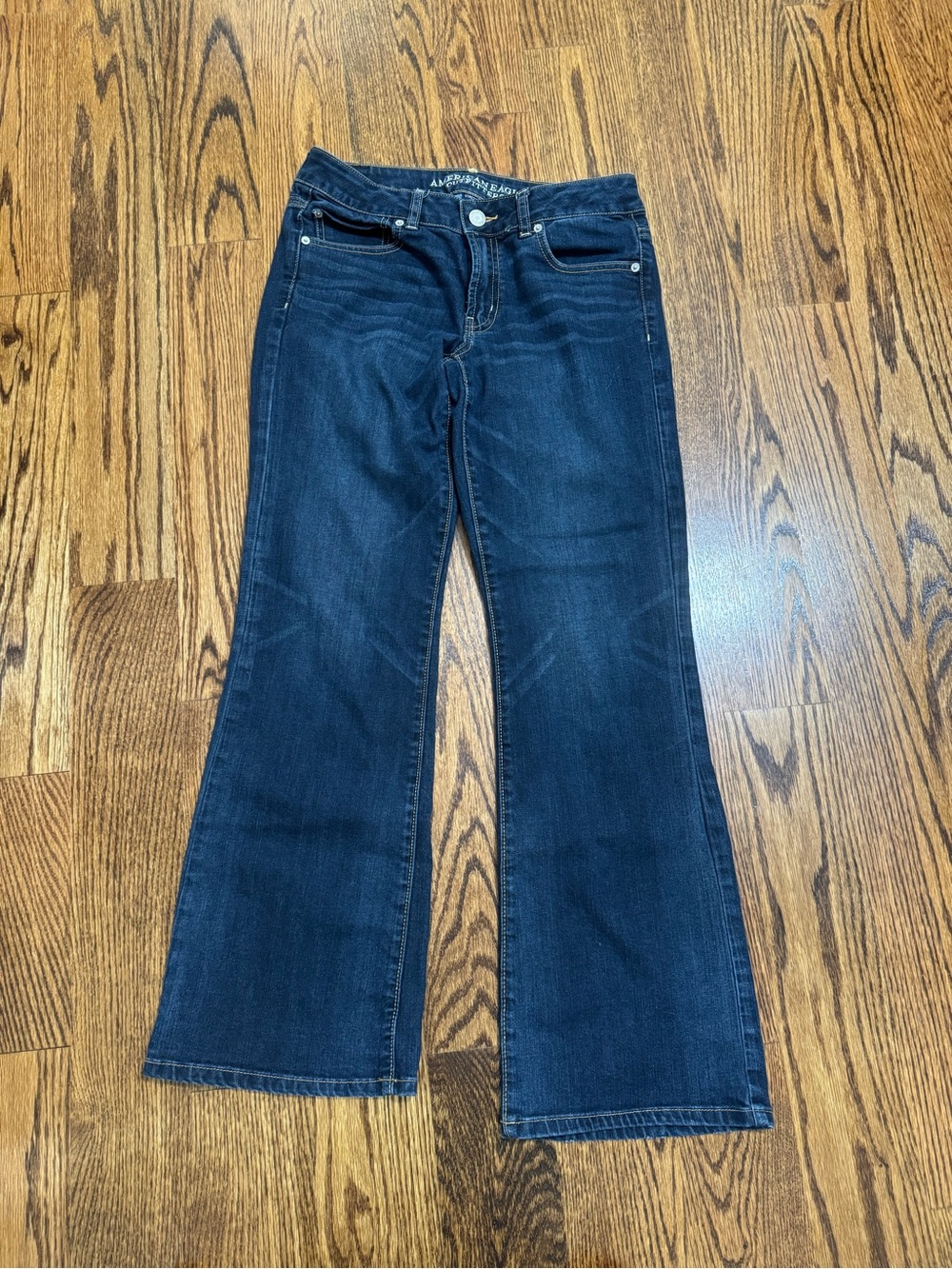 American Eagle Outfitters Women’s Dark Blue Wide Leg Jeans